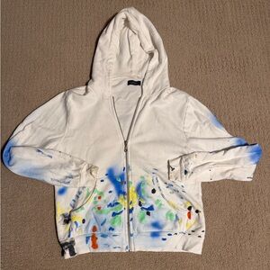 Lauren Moshi Brush Peace Zip Up Hoodie